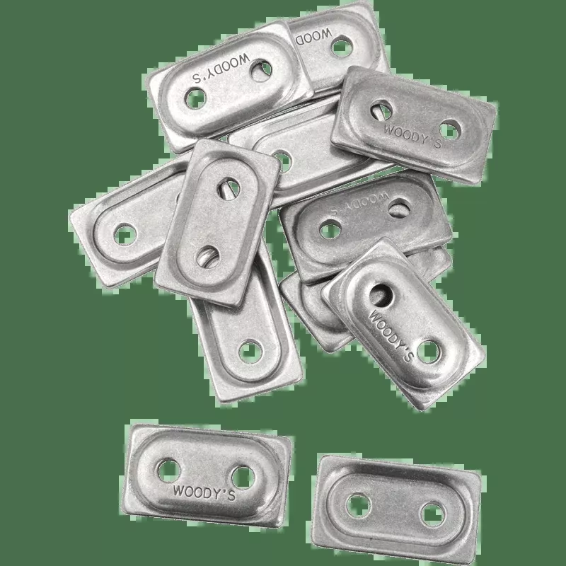 Woody's Double Digger Alum Support Plates 12 Pieces