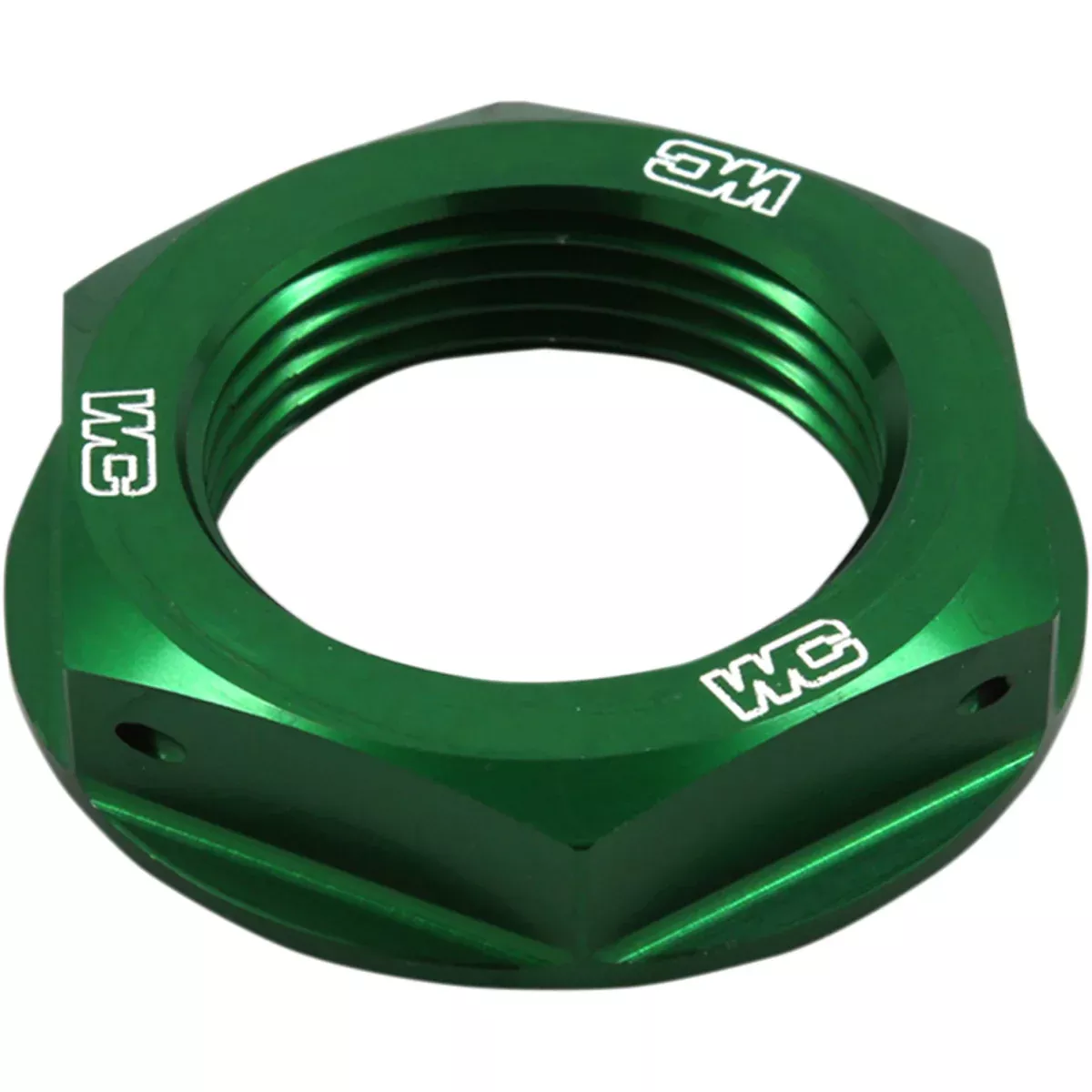 WORKS CONNECTION 0410-0247 24-338 Steering Stem Nuts Steering Stem Nut – Green – Kawasaki