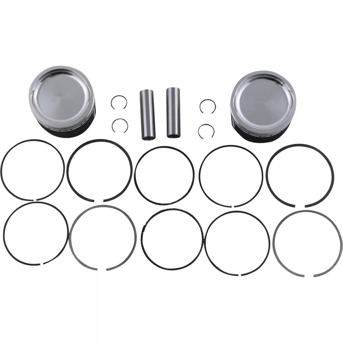 WOSSNER 0910-6147 K8877DA-2 Piston Kit for 4 Stroke Piston Kit – 79.93 mm – Polaris
