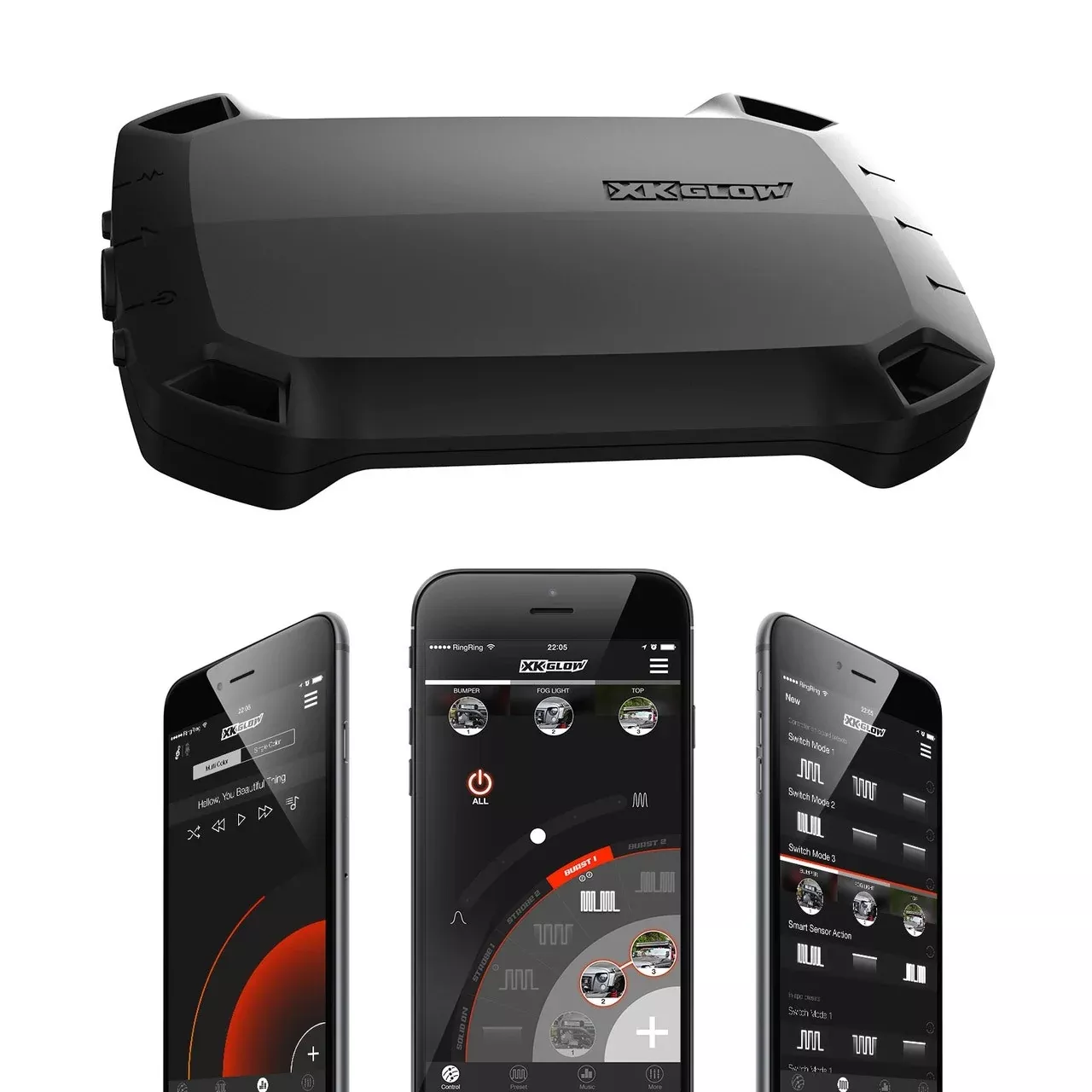 XK Glow High Power Led Light Bar Controller XkTitan Smartphone App Controlled