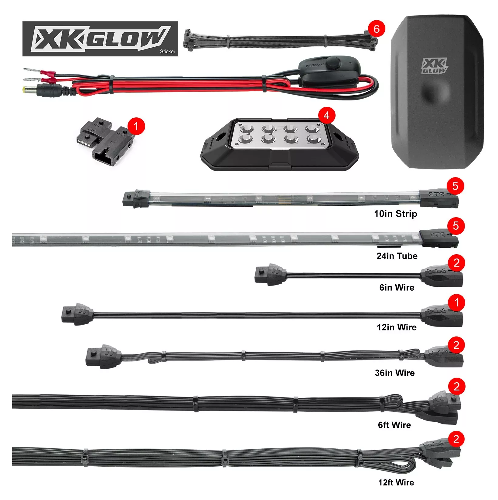 XKGLOW LED Underglow Kit with XKCHROME Controller For Polaris Slingshot
