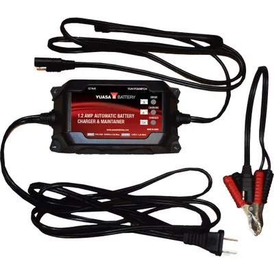 Yuasa Battery Charger and Maintainer 1.2A 12V