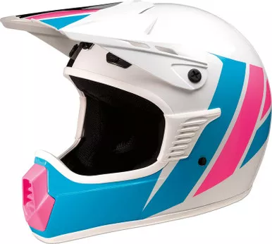 Z1R Child Rise Evac Gloss White Pink Blue Helmet