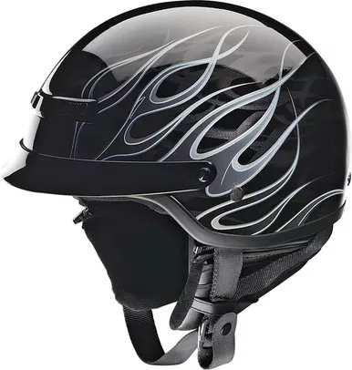 Z1R Nomad Hellfire Black Silver Helmet