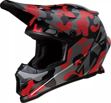 Z1R Rise Camo Red Helmet