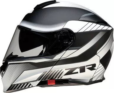 Z1R Solaris Modular Scythe White Black Helmet