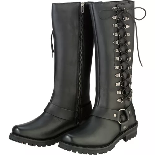 Z1R Women’s Savage Leather Boots – Black