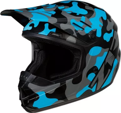 Z1R Youth Rise Camo Blue Helmet