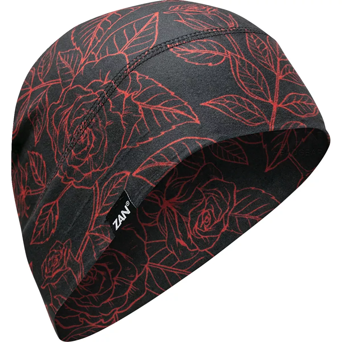 ZAN HEADGEAR 2501-4358 WHLL206 SportFlex Beanie red/black roses